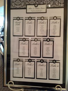 Wedding Table List Board Ideas Seating Chart Board Jr Shooter