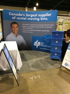 This back display is a 10' x 8' stand to aid you in creating the best look for your tradeshow booths!