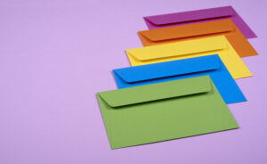 coloured envelopes