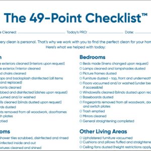 2 Part NCR 49 pt. checklist