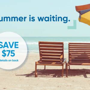 MaidPro Summer is Waiting Beach Postcard (9" x 6")